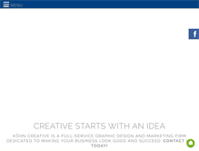 Tablet Screenshot of kohncreative.com